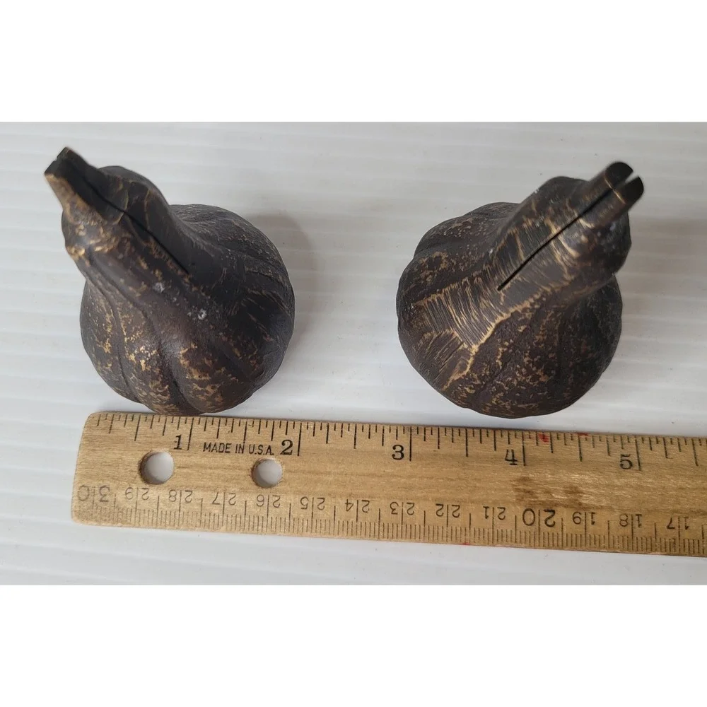 Williams Sonoma Harvest Gourd Pumpkin 4 Place Card Holders New Old Stock‎ RARE